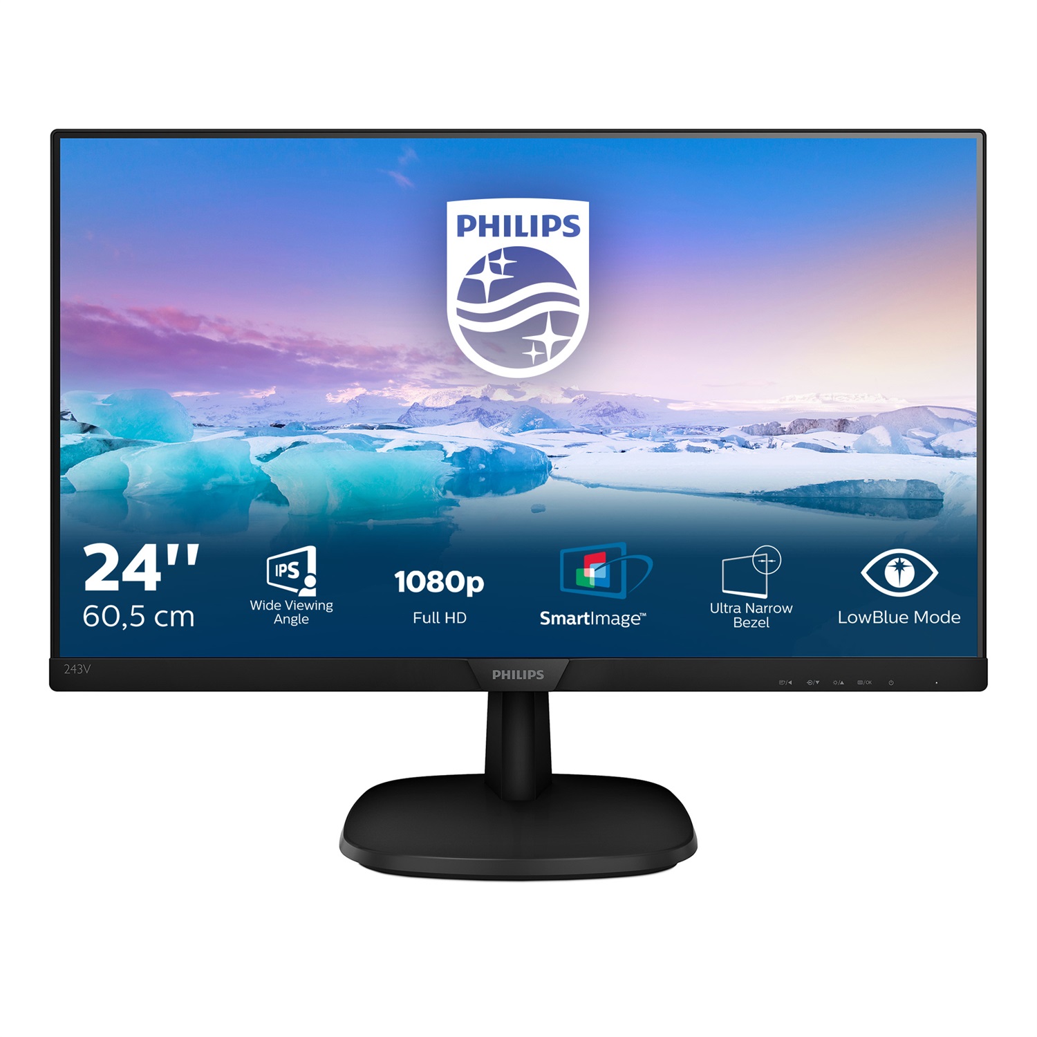 Philips V Line Monitor LCD Full HD 243V7QSB/00 - 23,8