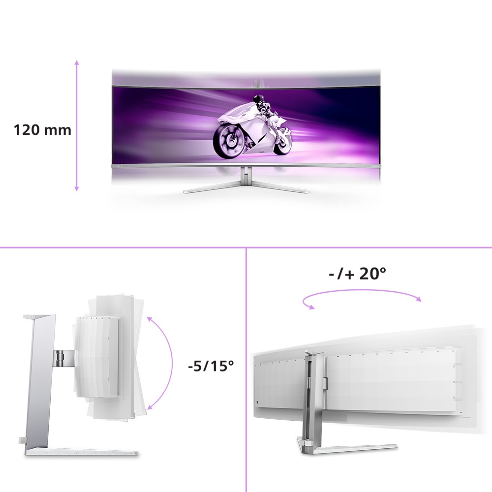 Philips Evnia 8000 49M2C8900L/00 Monitor Curvo OLED Gaming 49