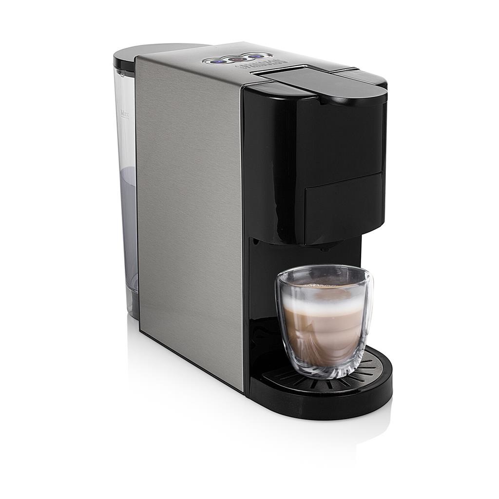 Princess 249451 Macchina per Caffè a Capsule 5 in 1 - 0,8 L - 1450 W - Compatibile con Nespresso, Dolce Gusto, Lavazza a Modo Mio e E.S.E. - Pressione 19 bar