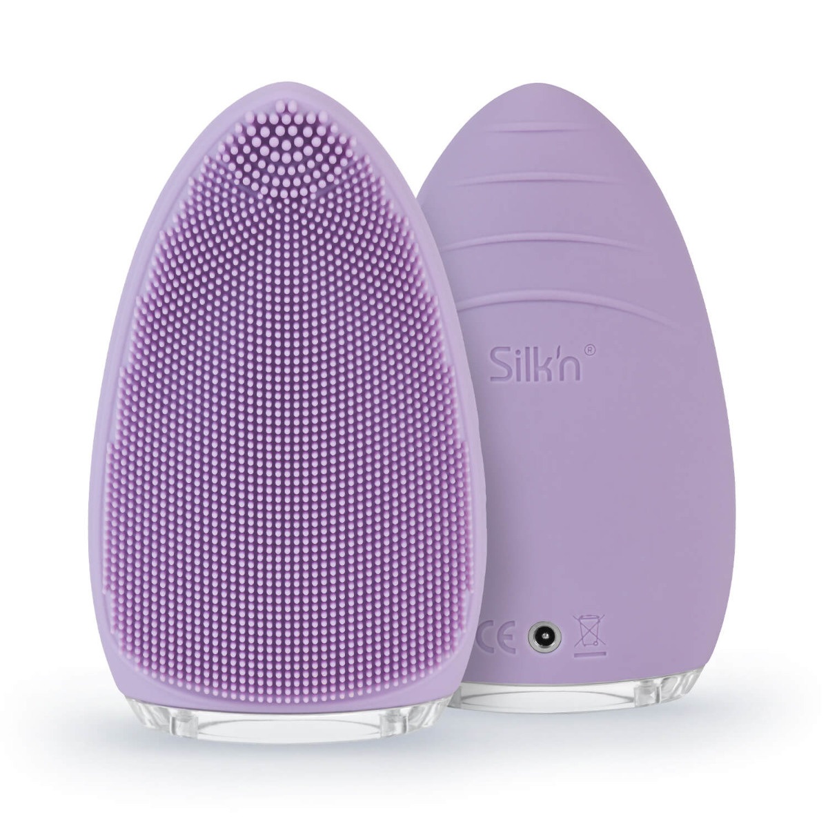 Silk'n Bright Spazzola Vibrante Viola - Detergente Efficace per la Pelle, Rimuove Impurità e Residui di Make-up