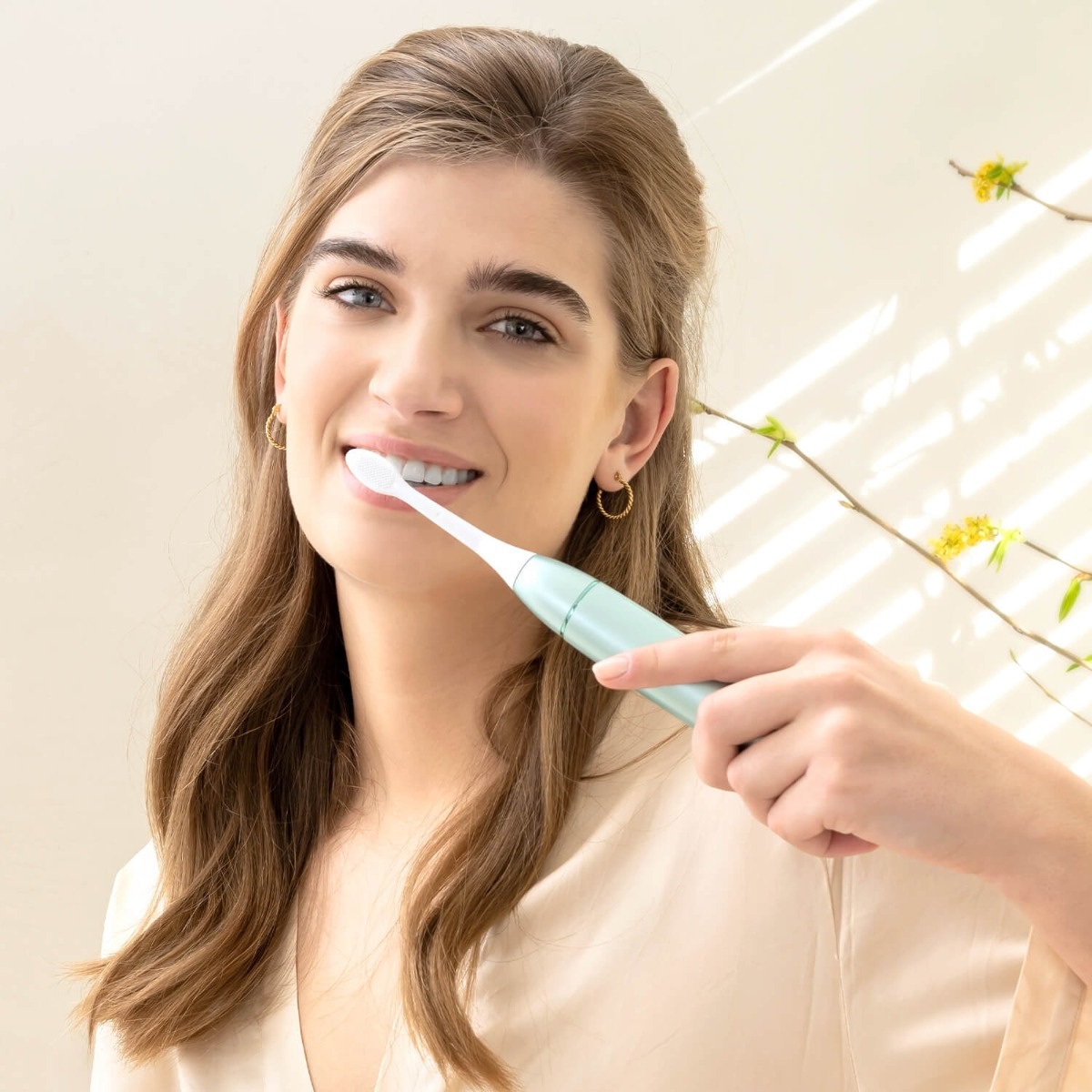 Silk'n SonicYou Spazzolino Elettrico Sonico Verde Menta con Batteria da 300 Giorni - Facile da Usare