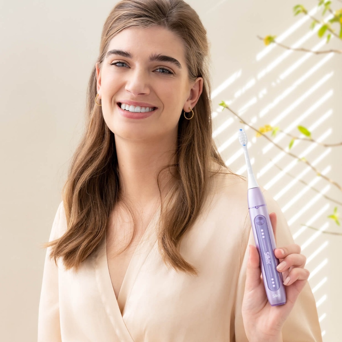 Silk'n SonicYou Spazzolino Elettrico Sonico Viola con Batteria da 300 Giorni