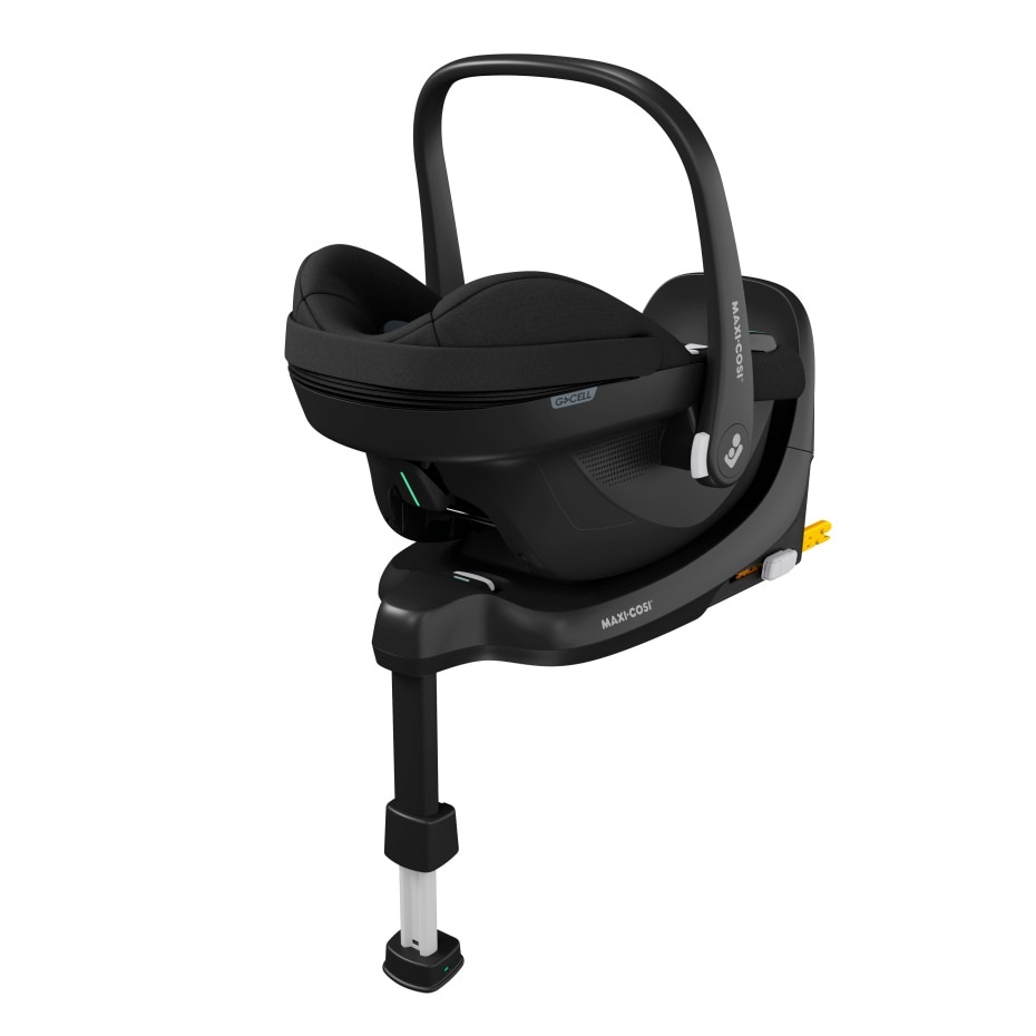 Maxi-Cosi FamilyFix S - Base seggiolino auto ISOFIX per Pebble S e Pearl S, 0-4 anni, 0-18 kg, i-Size, installazione Click & Go, colore Nero