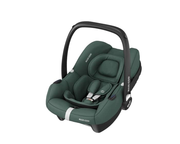 Maxi-Cosi CabrioFix i-Size Seggiolino Auto Neonato 0-12 mesi (0-12 kg, 40-75 cm) Isofix, Leggero 3,2 kg, Capottina Ampia, Seduta Ultra Imbottita, Riduttore Neonato - Essential Green