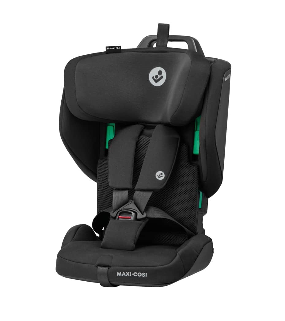Maxi-Cosi Nomad Plus Seggiolino Auto Pieghevole per Bambini 15 mesi - 4 anni (9-18 kg, 67-105 cm) - Leggero, Compatto e con Protezione dagli Impatti Laterali - Authentic Black