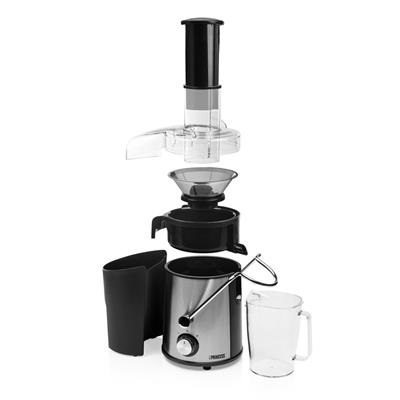 Princess 203040 Centrifuga Professionale in Acciaio Inox, 700 W, Argento - Ampio tubo di ingresso e componenti lavabili in lavastoviglie