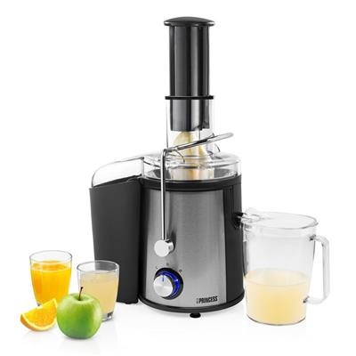 Princess 203040 Centrifuga Professionale in Acciaio Inox, 700 W, Argento - Ampio tubo di ingresso e componenti lavabili in lavastoviglie