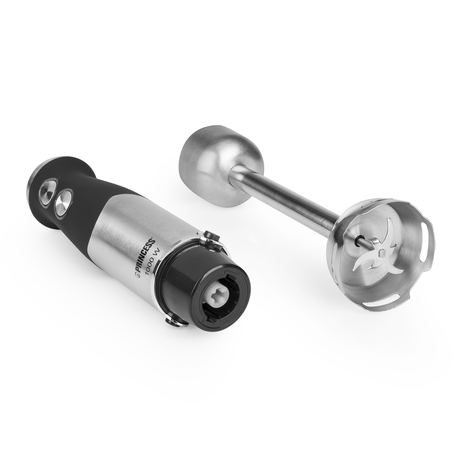 Princess Frullatore a Immersione Set Mixer 1000W, 0,8L, 25 Velocità, Nero, Acciaio Inossidabile