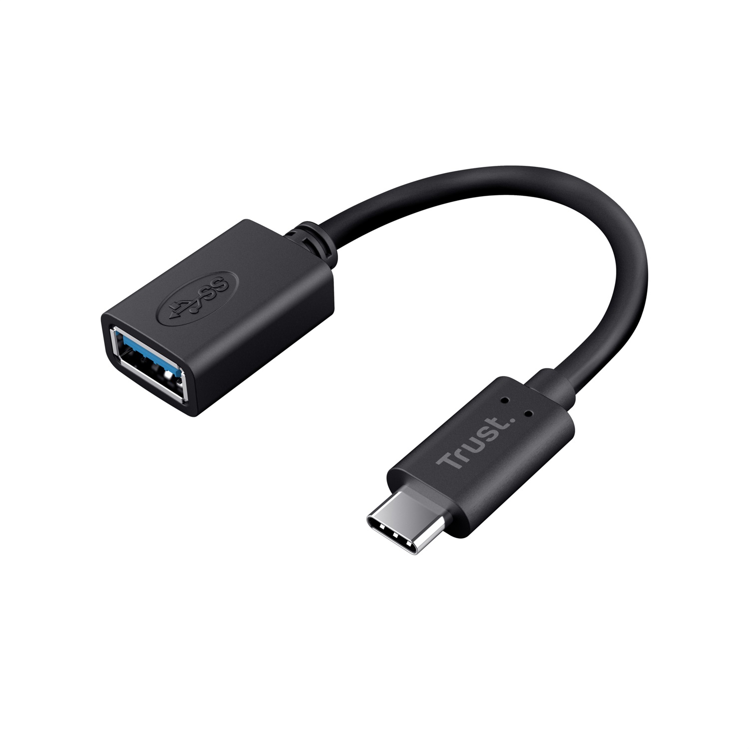 Trust 20967 Cavo Adattatore USB Type-C a USB 3.1 Gen 1, 0,09 m, Nero