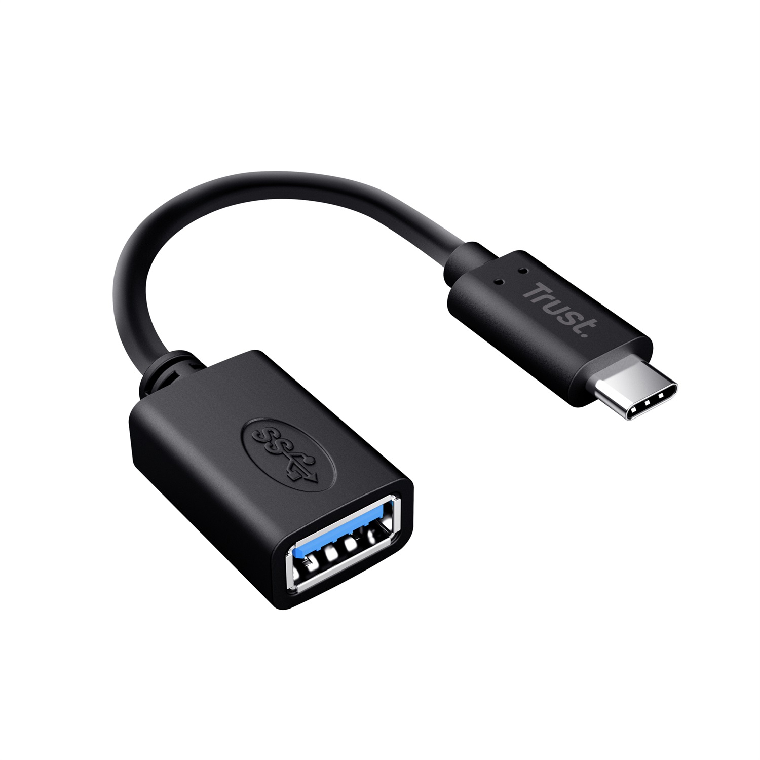 Trust 20967 Cavo Adattatore USB Type-C a USB 3.1 Gen 1, 0,09 m, Nero