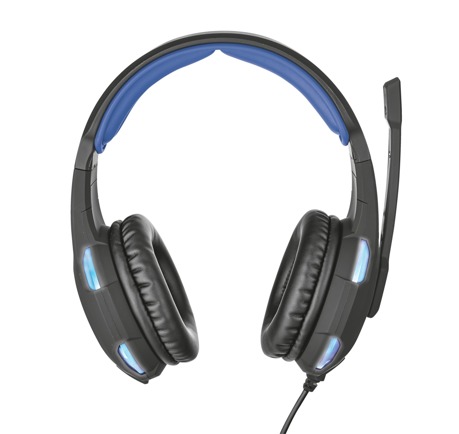 Trust GXT 350 Radius - Cuffie da Gaming Cablate con Suono Surround 7.1, Nero e Blu