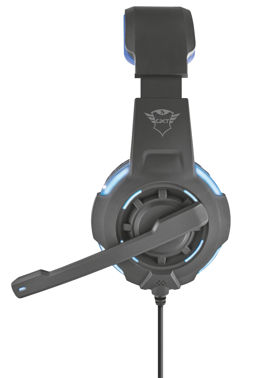 Trust GXT 350 Radius - Cuffie da Gaming Cablate con Suono Surround 7.1, Nero e Blu