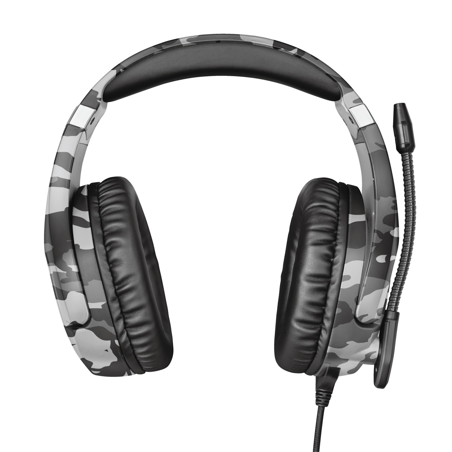 Trust GXT 488 Forze-G Cuffie Gaming Cablate Over-Ear per PS4 e PS5 con Microfono Ripiegabile, Archetto Regolabile, Jack Audio 3.5 mm - Nero e Grigio