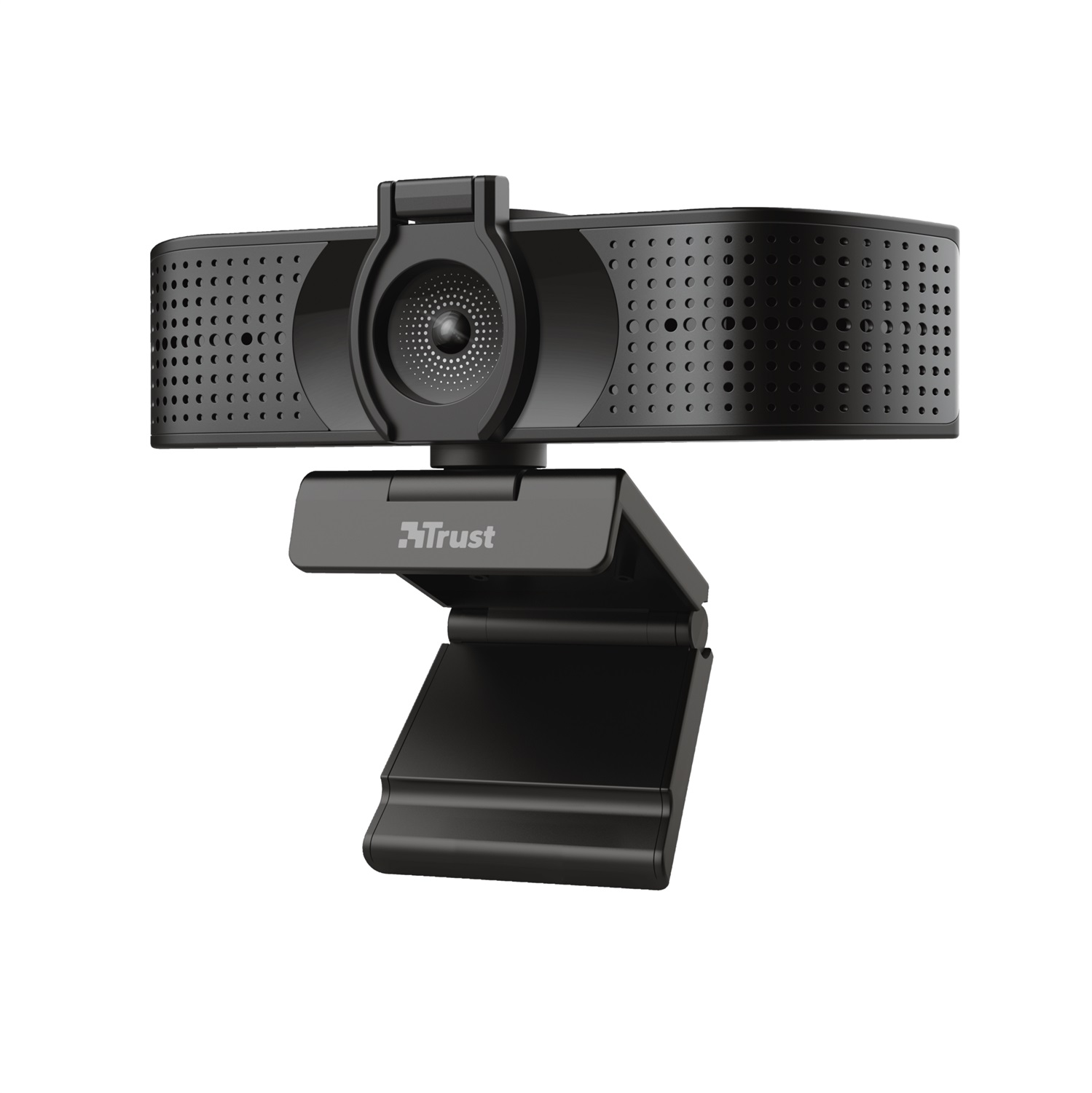 Trust Teza Webcam 4K Ultra HD 3840x2160 Pixel, 2 Microfoni, Messa a Fuoco Automatica, USB 2.0, Nero
