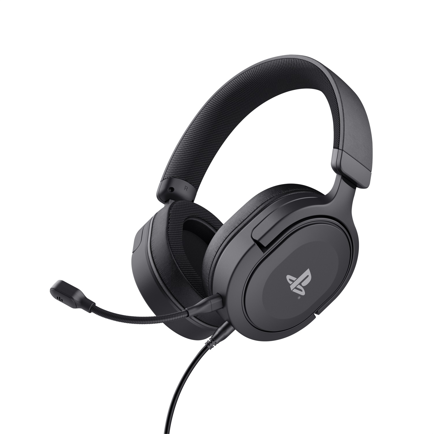 Trust GXT 498 Forta Auricolare Cablato Gaming Nero - Licenza Ufficiale PS5, Over-Ear, Microfono Removibile, Driver 50 mm