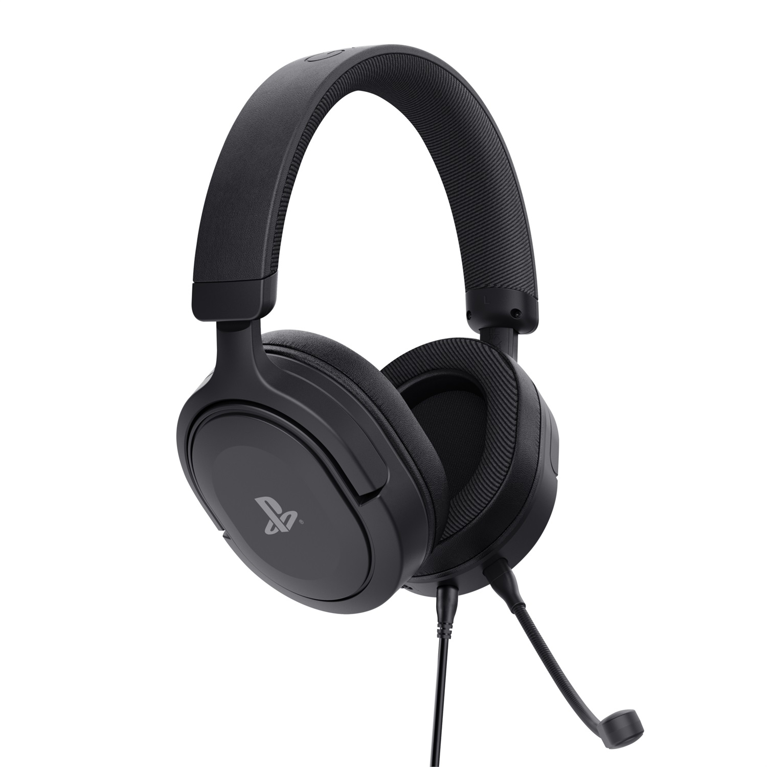 Trust GXT 498 Forta Auricolare Cablato Gaming Nero - Licenza Ufficiale PS5, Over-Ear, Microfono Removibile, Driver 50 mm
