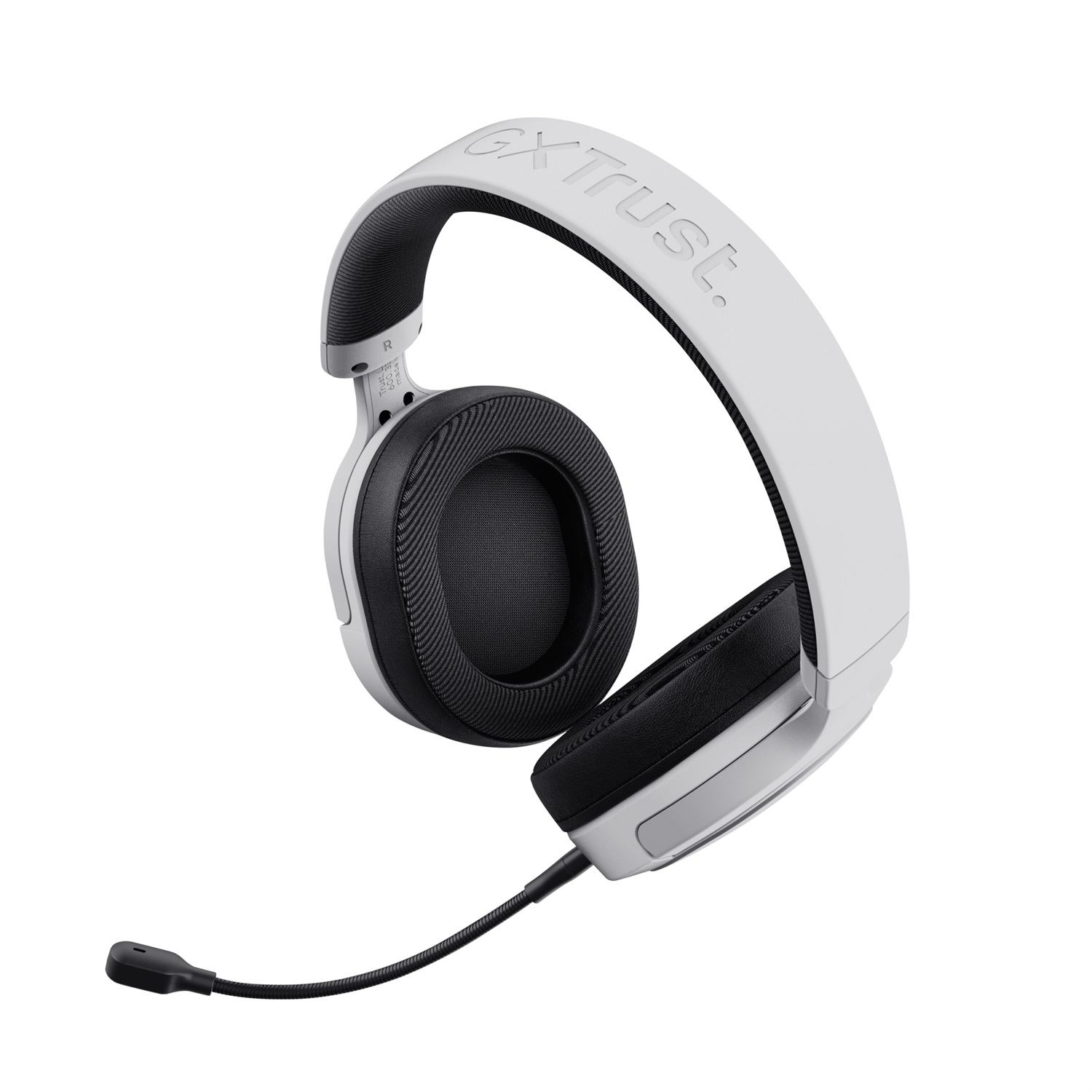 Trust GXT 498 Forta Cuffie Gaming Cablate Over-Ear con Licenza Ufficiale PS5, Microfono Staccabile, Cavo da 1,2 m, Nero/Bianco