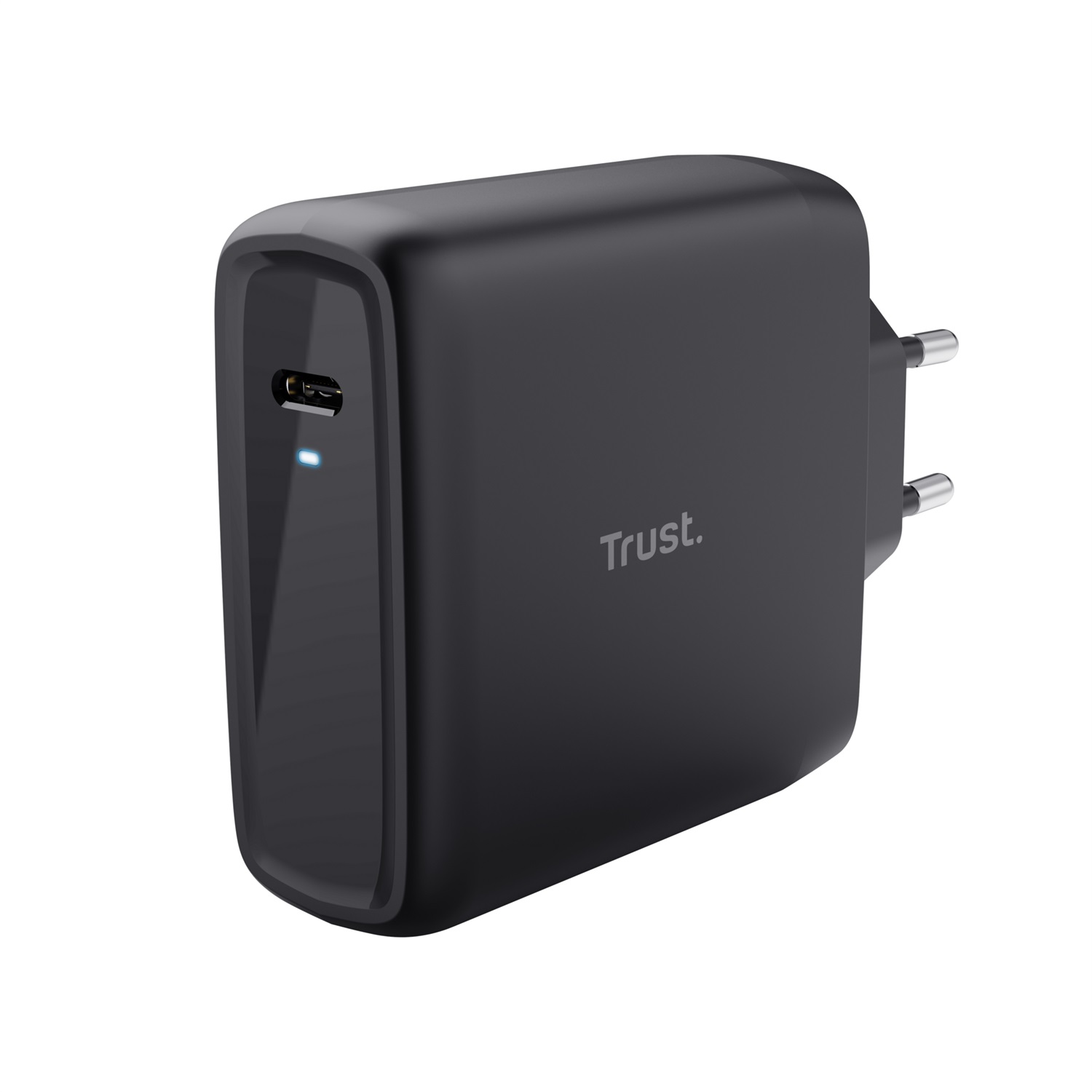 Trust Maxo Caricabatterie USB-C 100W Nero - Cavo da 2m, 75% Materiali Riciclati, Compatibile con Smartphone e Laptop