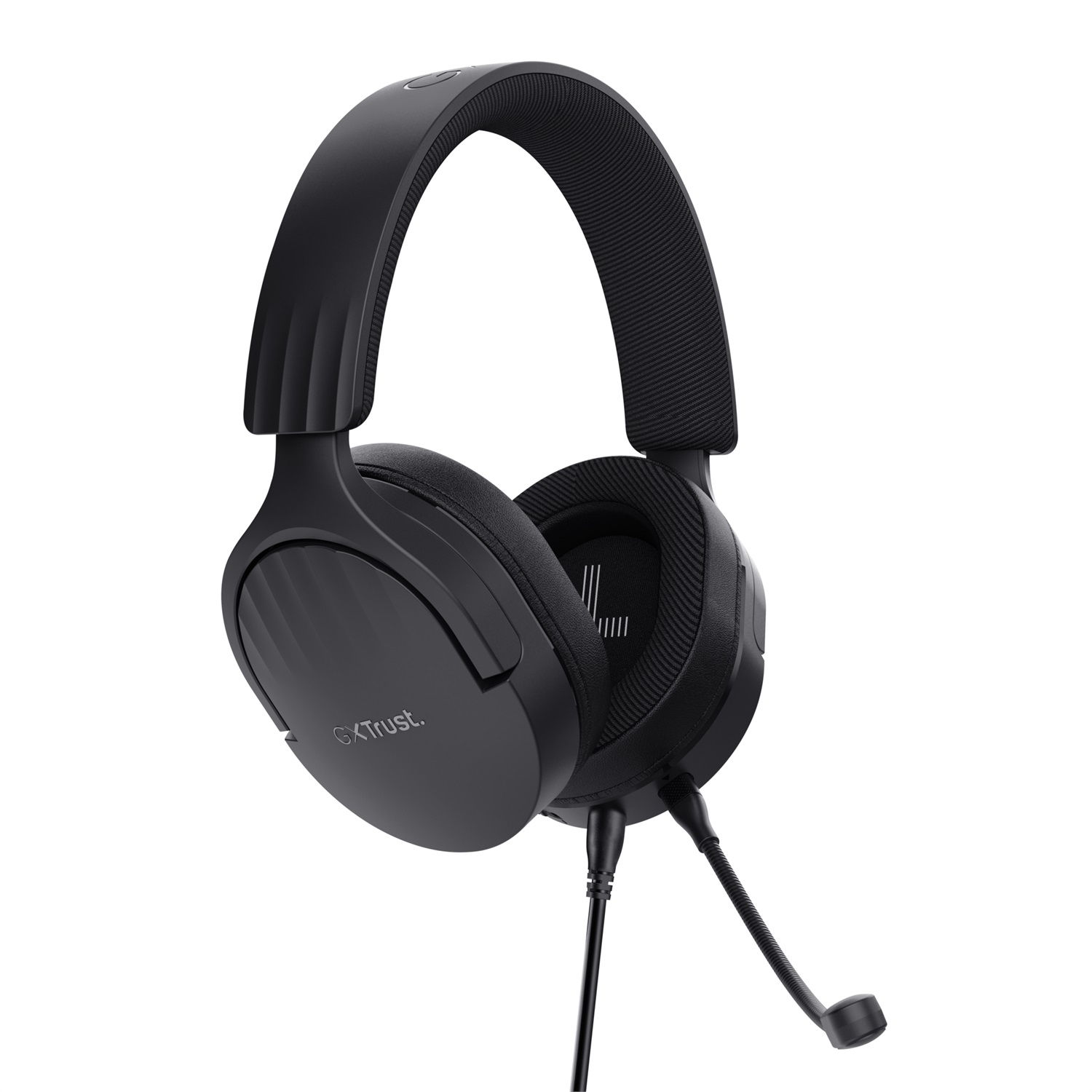 Trust GXT 489 FAYZO Cuffie Gaming Over-Ear Cablato con Microfono, 20-20000 Hz, 1.2m, Nero, Compatibili con PC e Console