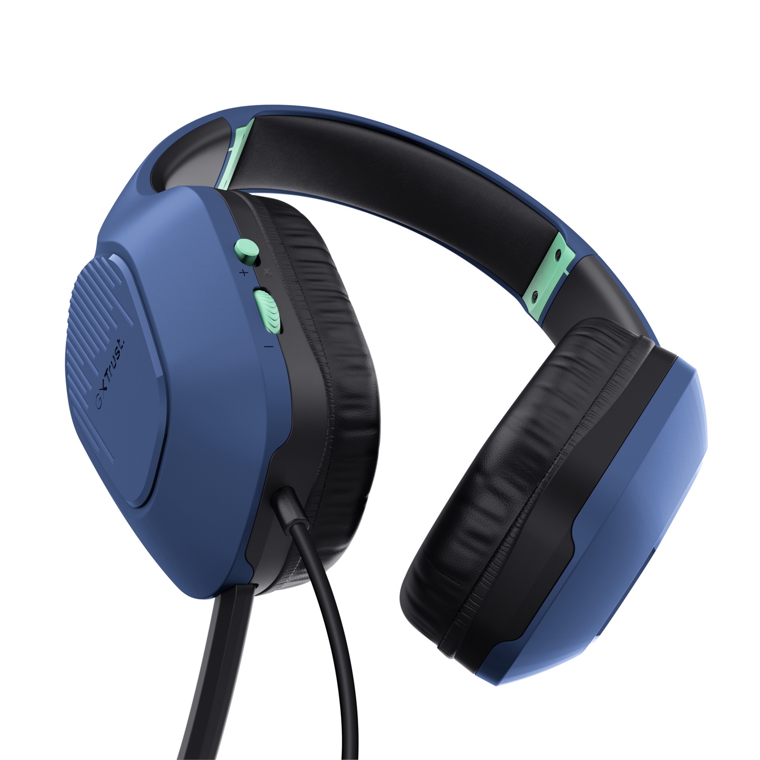 Trust GXT 415B Zirox Cuffie Gaming Over-ear Cablate con Microfono Blu - Leggere e Confortevoli