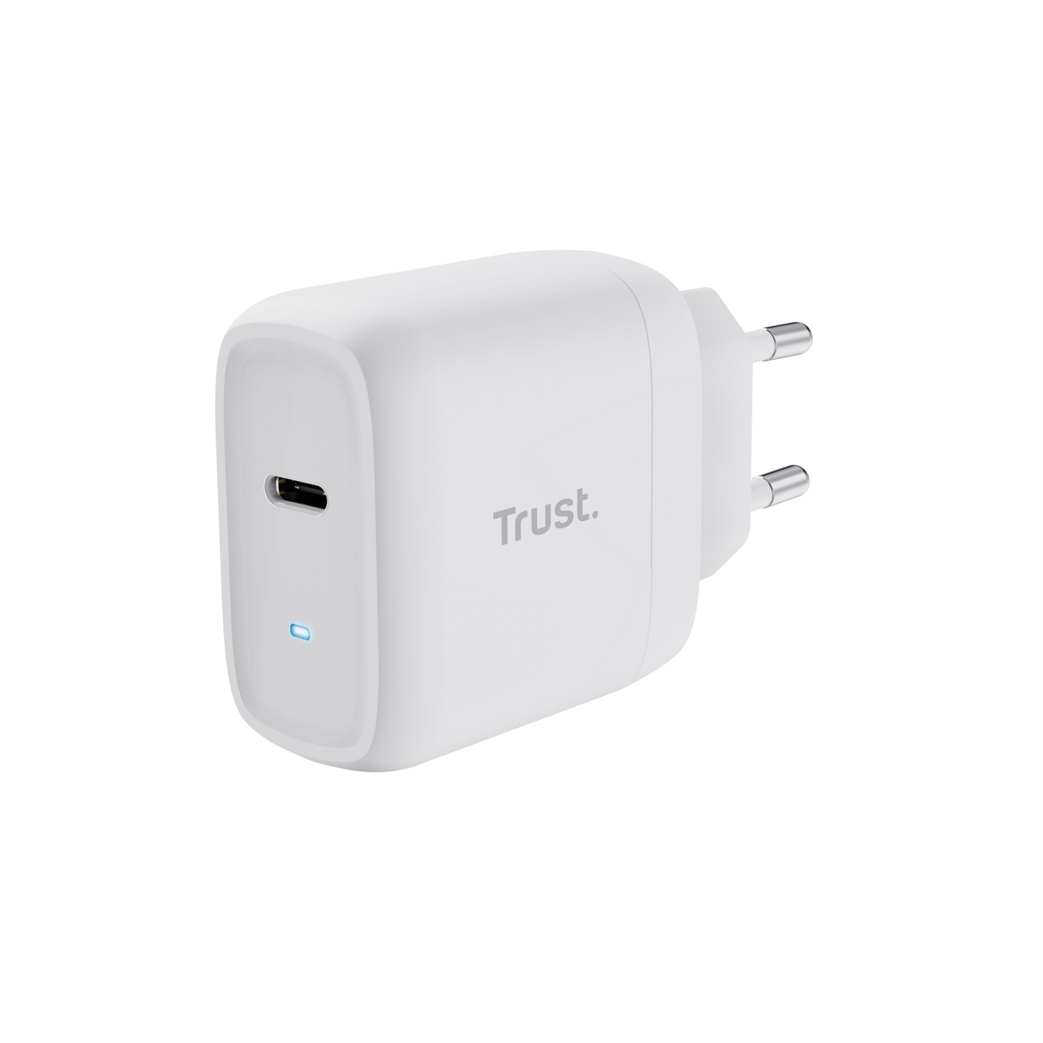 Trust Maxo 45W Caricatore Universale USB-C Bianco con Cavo da 2m, Tensione di Uscita 20V