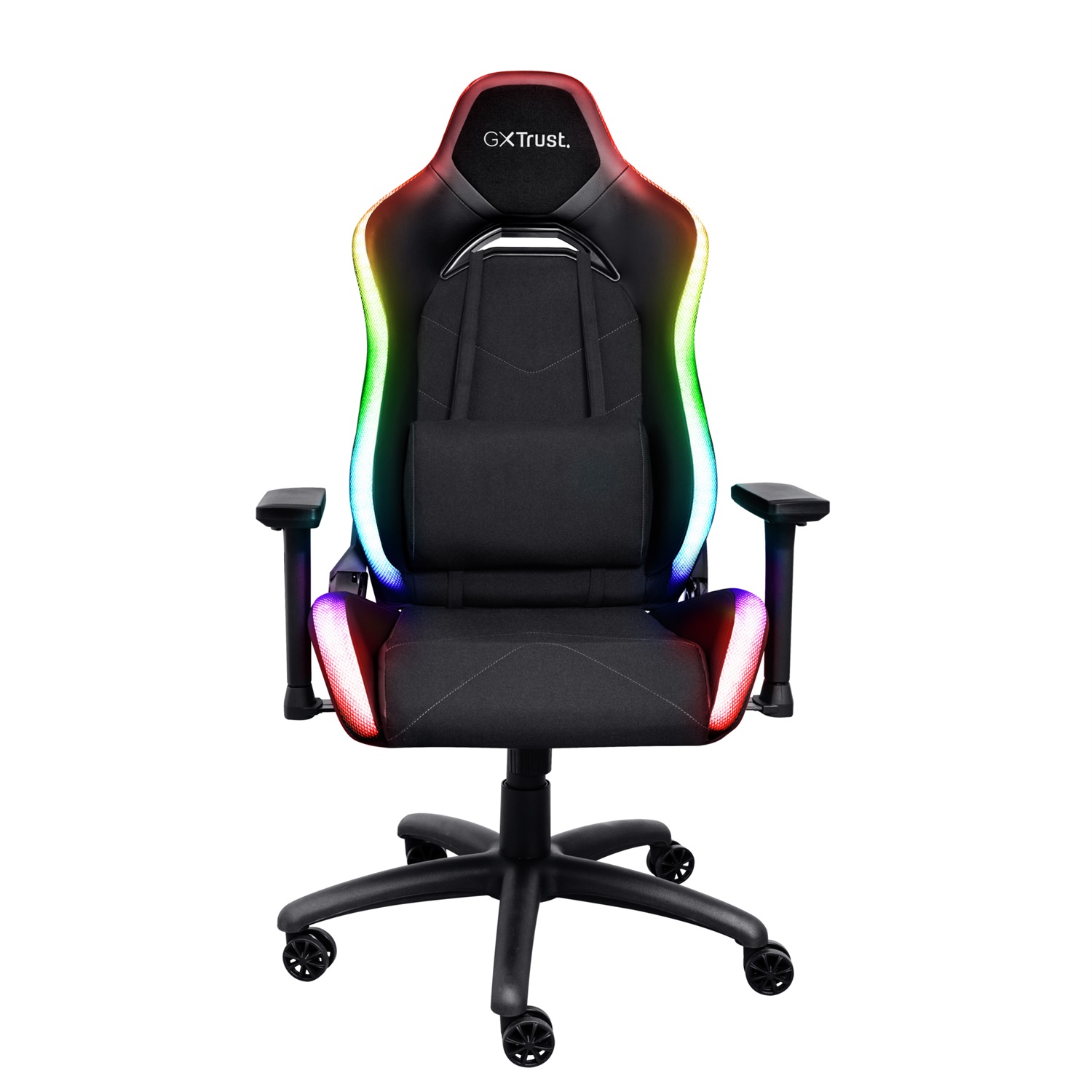 Trust GXT 719 Ruya Sedia da Gaming RGB per PC, Seduta Imbottita in Ecopelle, Schienale Regolabile, 150 kg, Illuminazione RGB con Telecomando