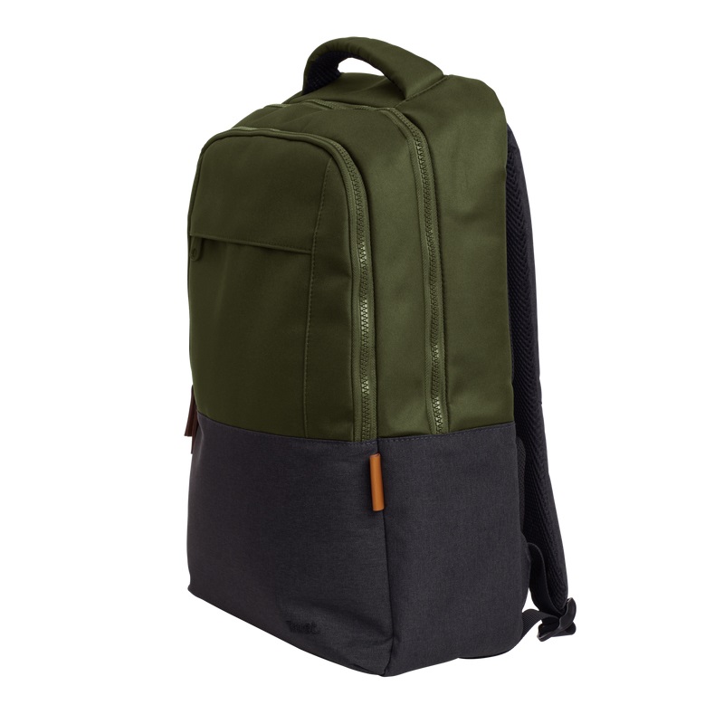 Trust Lisboa Zaino Eco-Friendly 40,6 cm (16 pollici) Verde - 23 Litri, Realizzato in Plastica Riciclata