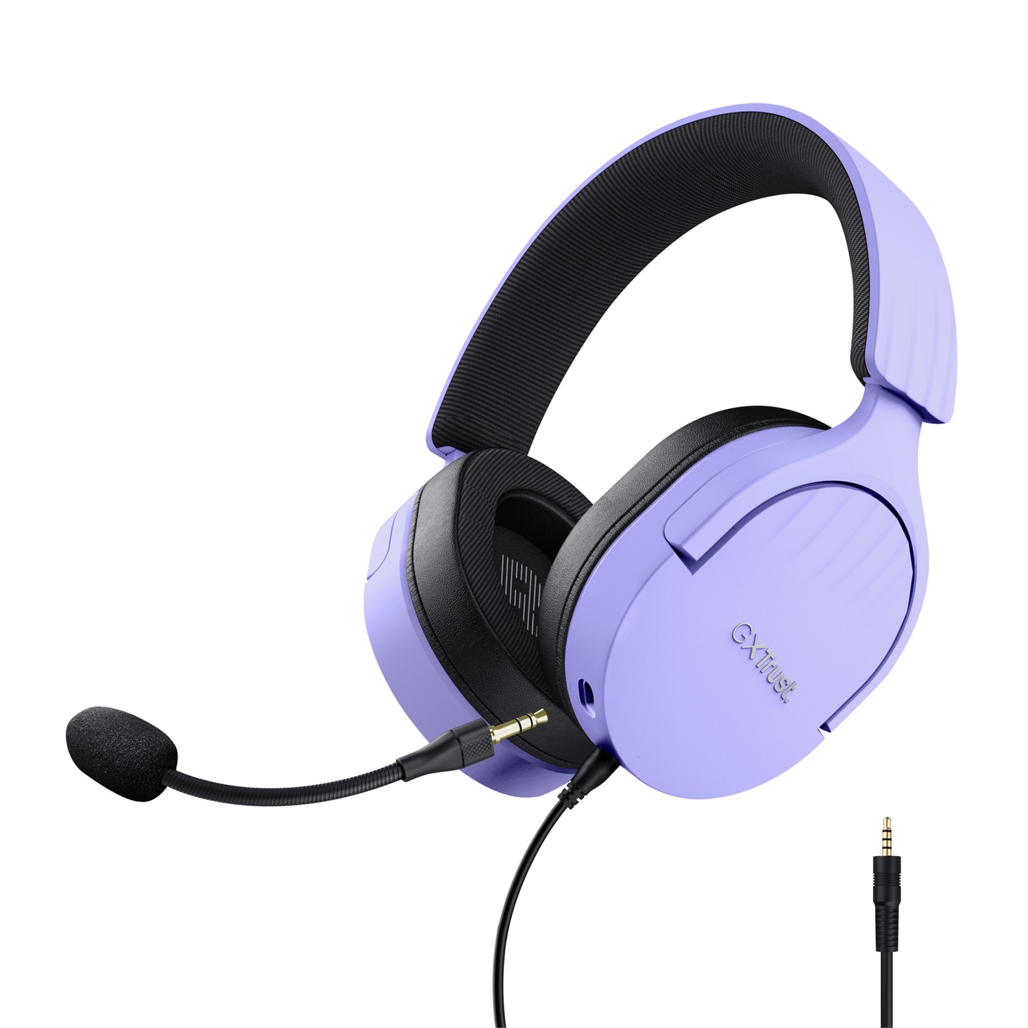 Trust GXT 489P FAYZO Auricolare Cablato Over-ear Gaming con Audio Virtual Surround 7.1, Driver da 50 mm, Nero e Viola
