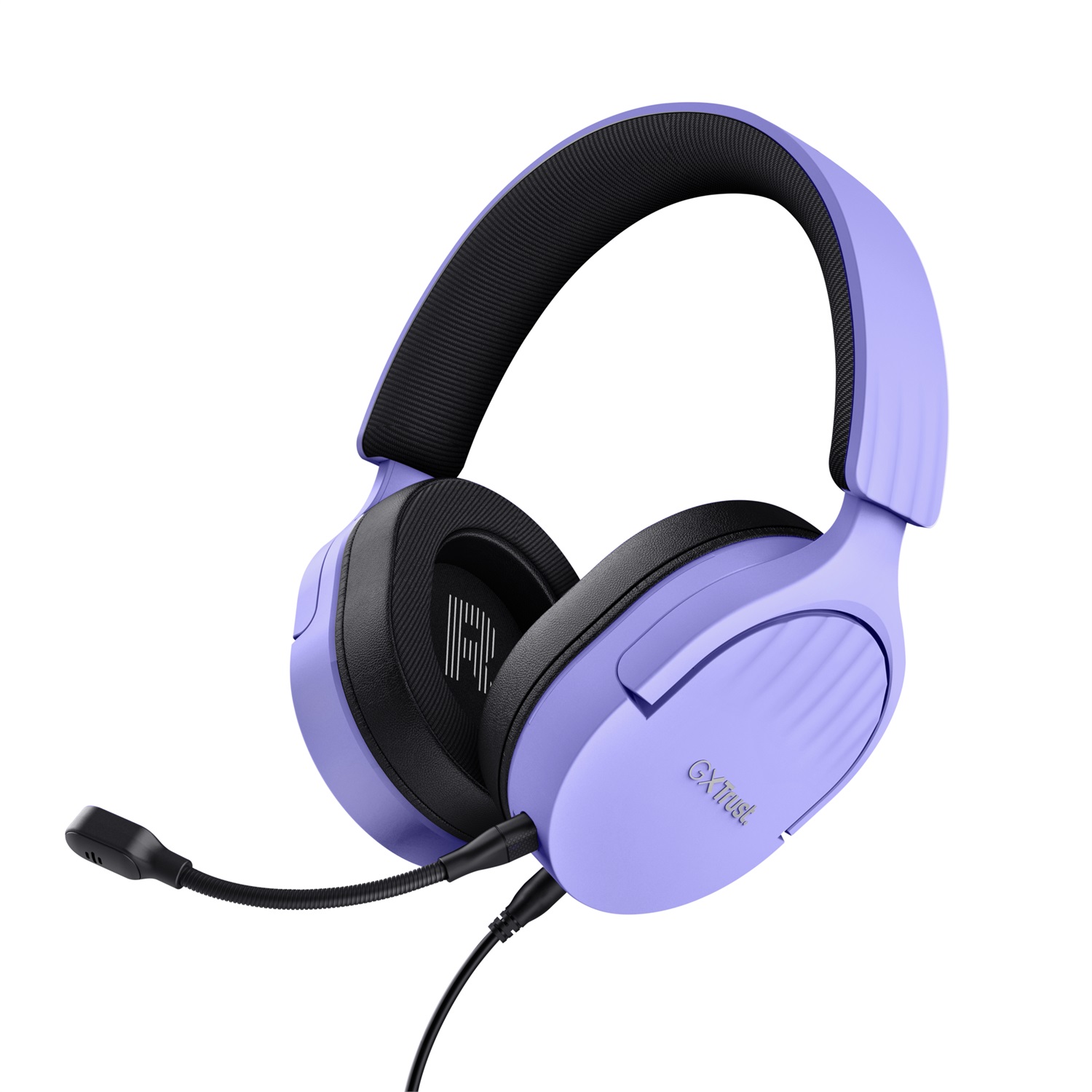 Trust GXT 489P FAYZO Auricolare Cablato Over-ear Gaming con Audio Virtual Surround 7.1, Driver da 50 mm, Nero e Viola