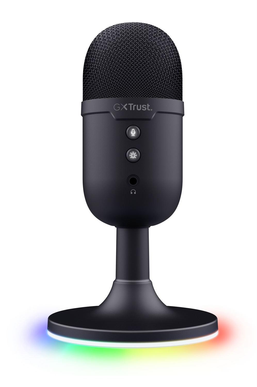 Trust GXT 234P Yunix Nero Microfono da Tavolo USB Unidirezionale RGB per Gaming e Streaming