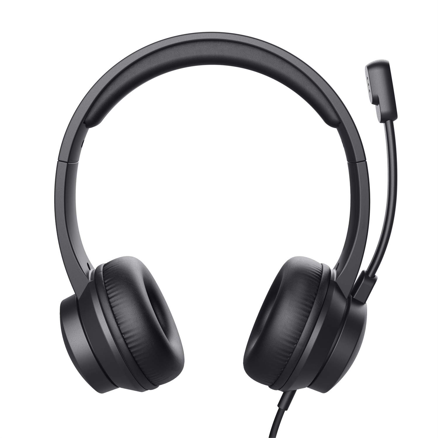Trust HS-201 Cuffie Cablato On-Ear con Microfono USB - Nero, 1,8 m, Leggere e Confortevoli