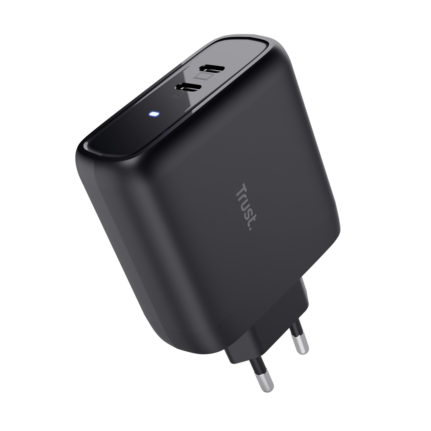 Trust Maxo Caricabatterie Universale 65W con 2 Porte USB-C - Nero