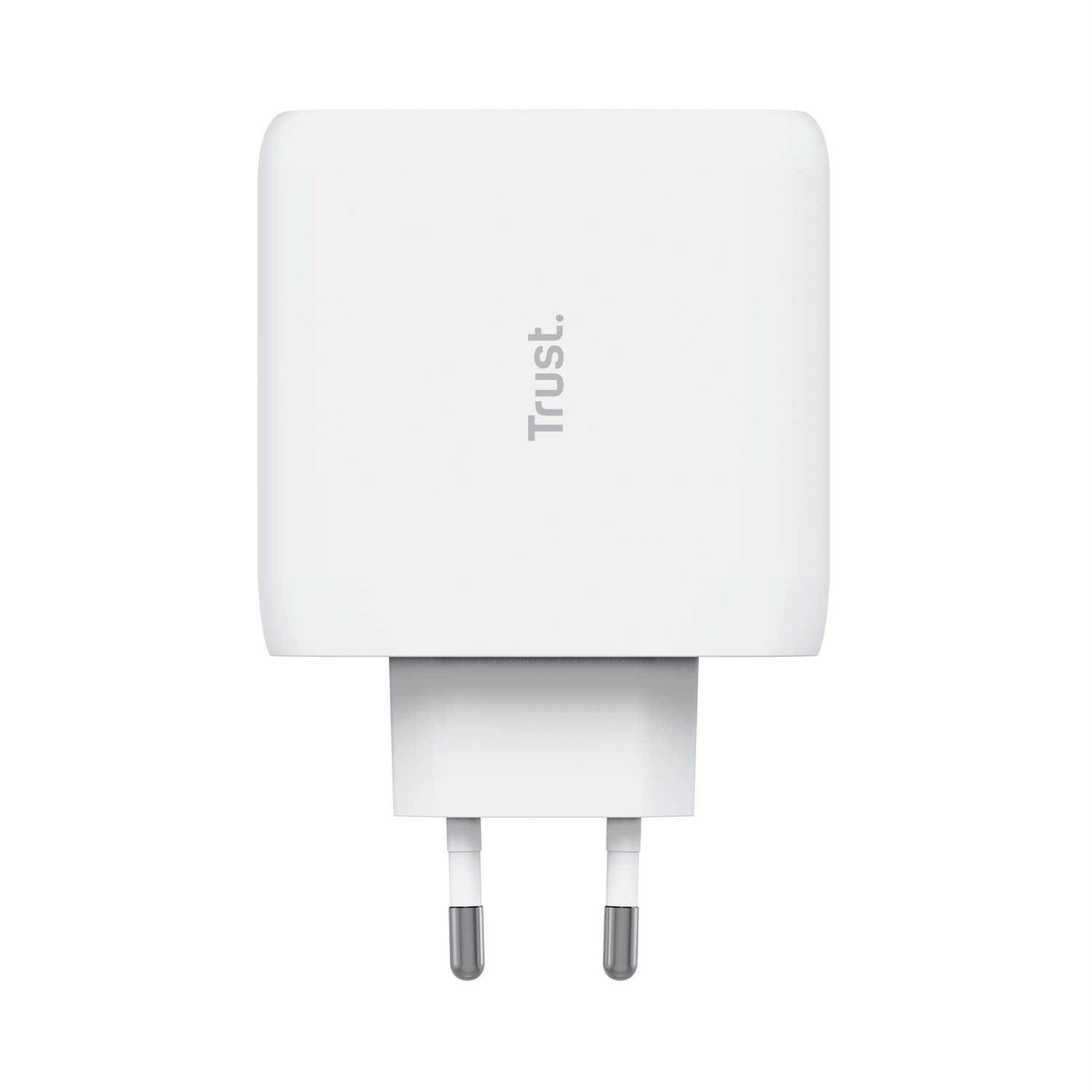 Trust Maxo Caricabatterie 65W Bianco con 2 Porte USB-C - Ricarica Rapida e Design Ecologico