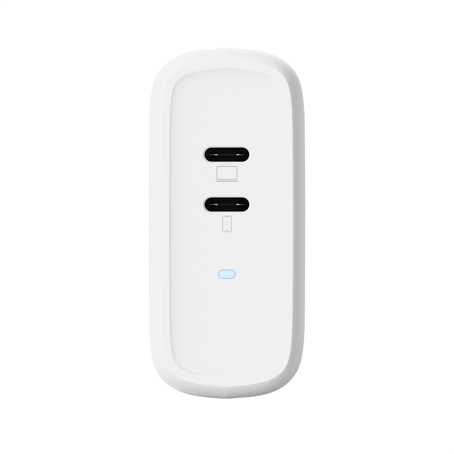 Trust Maxo Caricabatterie 65W Bianco con 2 Porte USB-C - Ricarica Rapida e Design Ecologico