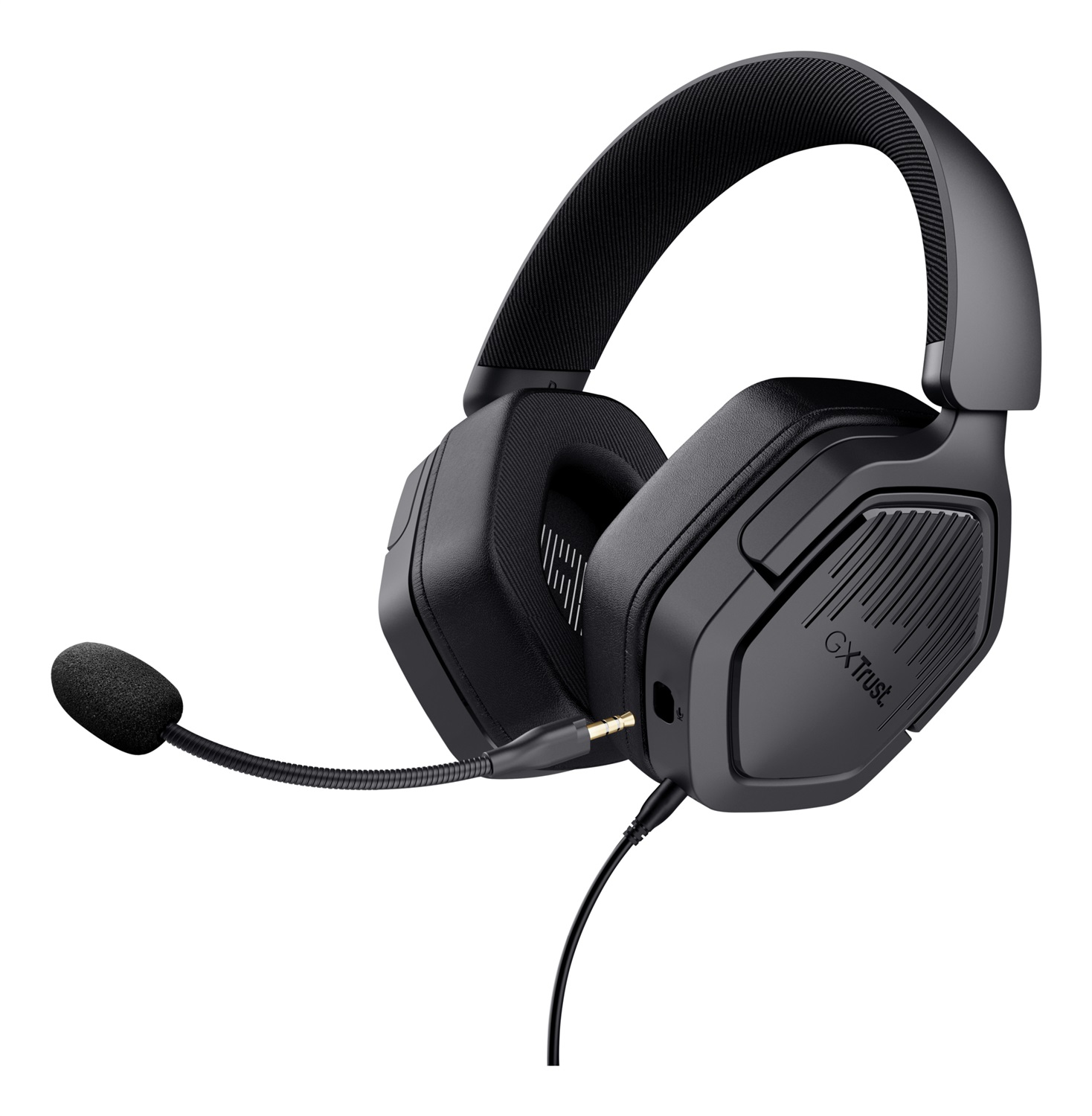 Trust GXT492 Carus Cuffie Gaming Cablato Over-ear con Microfono Nero - Driver 50 mm, Frequenza 20-20000 Hz, Peso 284 g