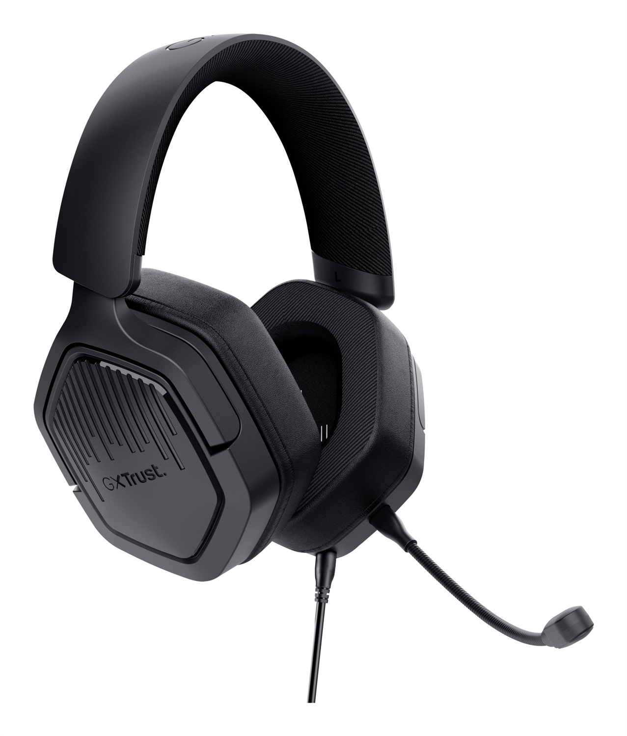 Trust GXT492 Carus Cuffie Gaming Cablato Over-ear con Microfono Nero - Driver 50 mm, Frequenza 20-20000 Hz, Peso 284 g