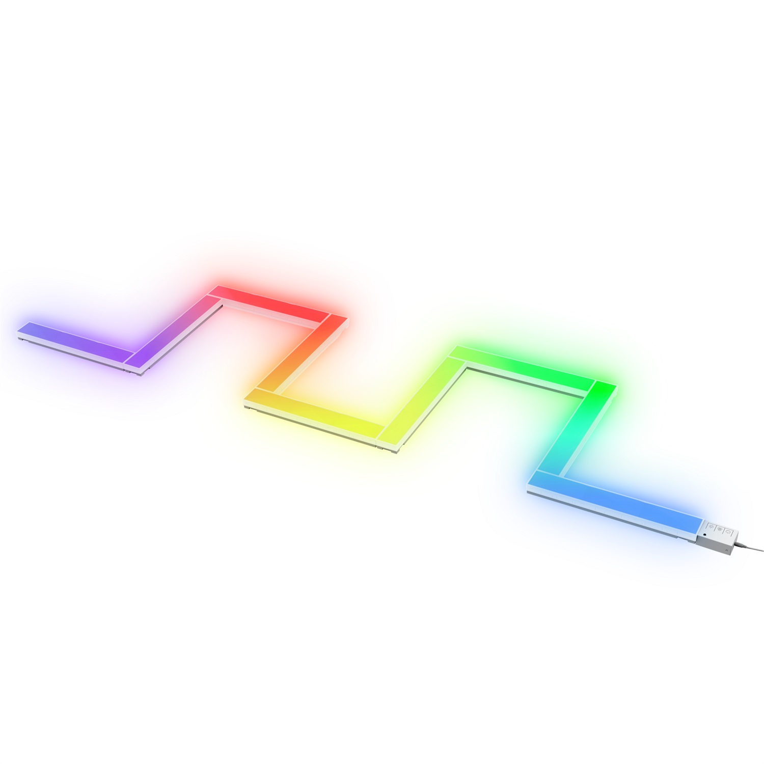 Trust GXT 905 Vybz Striscia LED Rettangolare 18 W RGB - Parete, Bianco, Personalizzabile con 9 Strip e Sincronizzazione Musica