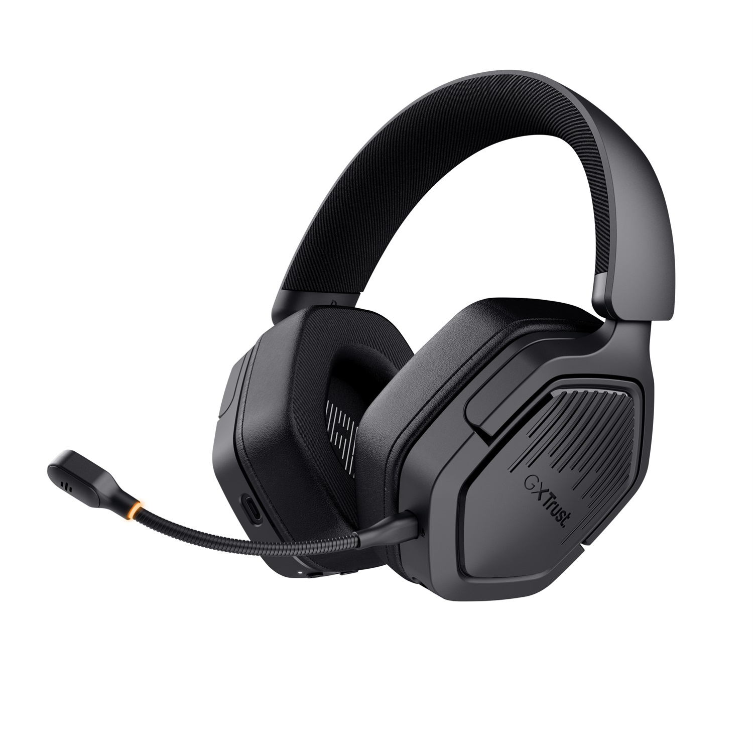 Trust GXT 493 Carus - Cuffie da Gaming Wireless Over-ear con Microfono, Connessione Bluetooth e Ricevitore USB a 2,4 GHz, Nero