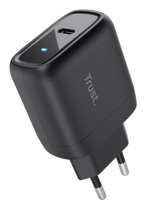 Trust Maxo Caricabatteria USB-C GaN 45W con Cavo da 2m - Nero