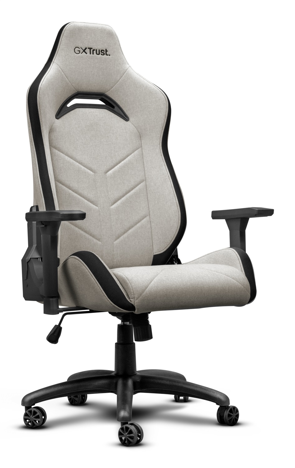 Trust GXT 723B Ruya - Sedia Gaming Beige in Tessuto con Seduta e Schienale Imbottiti, Peso Massimo 150 kg