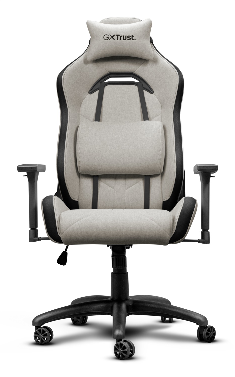 Trust GXT 723B Ruya - Sedia Gaming Beige in Tessuto con Seduta e Schienale Imbottiti, Peso Massimo 150 kg