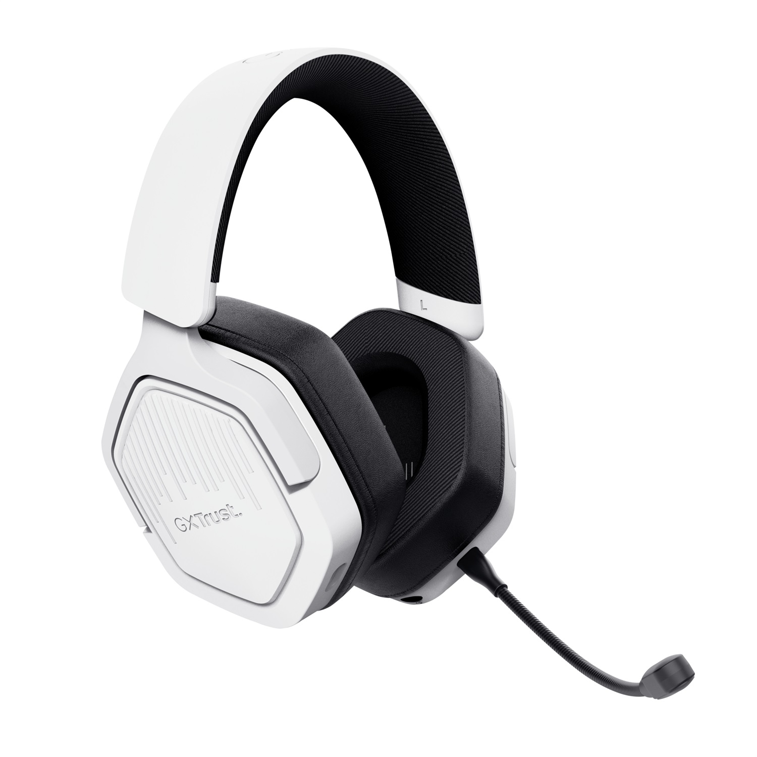 Trust GXT 493W Carus - Cuffie Gaming Wireless Over-Ear con Microfono, Connessione Bluetooth e USB, Colore Bianco