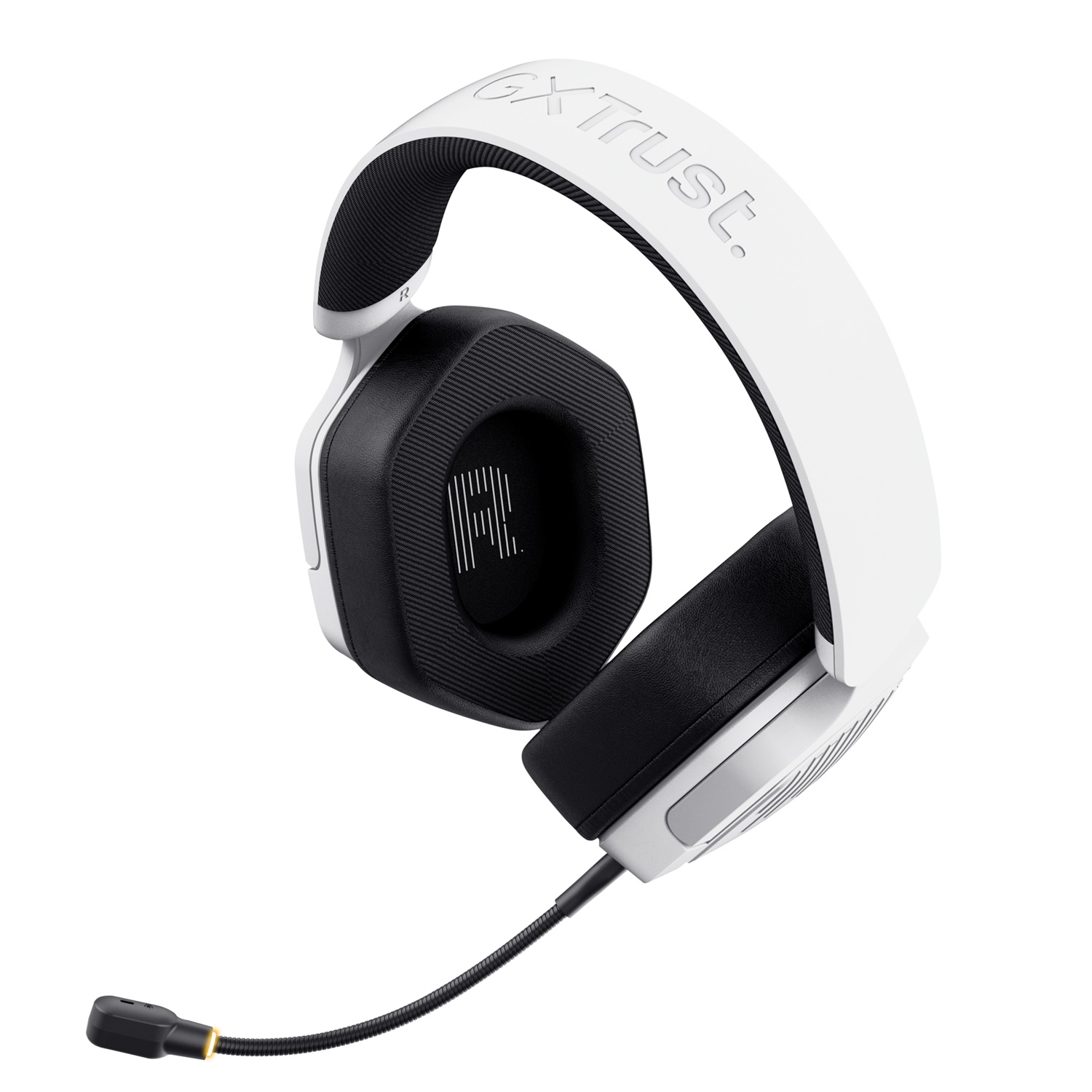 Trust GXT 493W Carus - Cuffie Gaming Wireless Over-Ear con Microfono, Connessione Bluetooth e USB, Colore Bianco