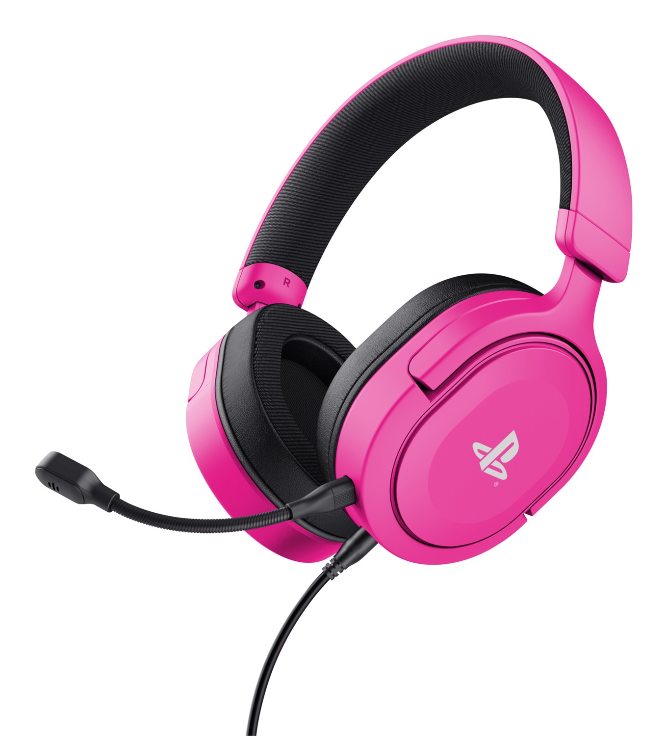 Trust GXT 498P Forta Cuffie Gaming Cablato Rosa con Microfono Staccabile, Driver 50 mm, Licenza Ufficiale PS5