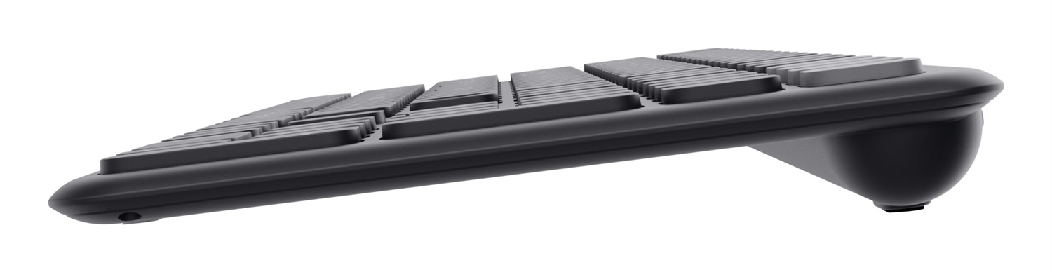 Trust Vaiya Tastiera Wireless Multi-Dispositivo Full-size USB RF Bluetooth Italiano QWERTY, Meccanismo a Forbici, 55% Plastica Riciclata, Compatibile con Windows, iOS, macOS, Android, Nero