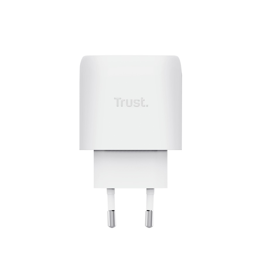 TRUST Caricatore GaN 45W USB-C Bianco per dispositivi Apple - Compatto e leggero