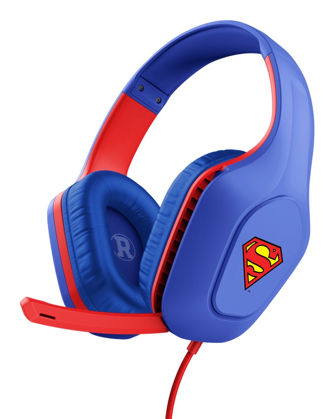 Trust GXT 416 Zirox Headset Superman - Cuffie Gaming Leggere con Audio Potente e Microfono Regolabile