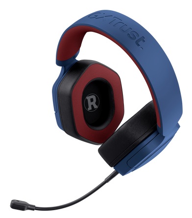 Trust GXT492SM Carus Cuffie da Gaming Over-Ear Cablate con Microfono e LED - Design Superman