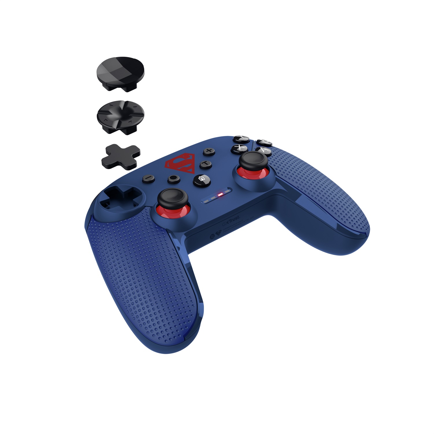 Trust GXT 542SM MUTA SUPERMAN - Controller Gaming Wireless con Tripla Connessione e Design Ufficiale Superman