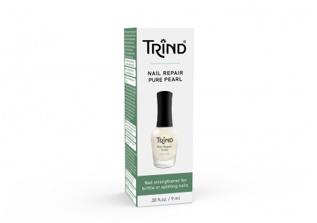 TRIND Nail Repair Pure Pearl - Rinforzante per unghie Bianco Perlato 9 ml, risultati in 7 giorni